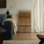 Teak Outdoor Lounge Chairs and Folding Tables with Cushioned Resort Style