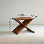Teak Outdoor Lounge Chairs and Folding Tables with Cushioned Resort Style
