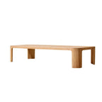 Teak Outdoor Sofa Conversation Set with PE Woven Frame and Coffee Table