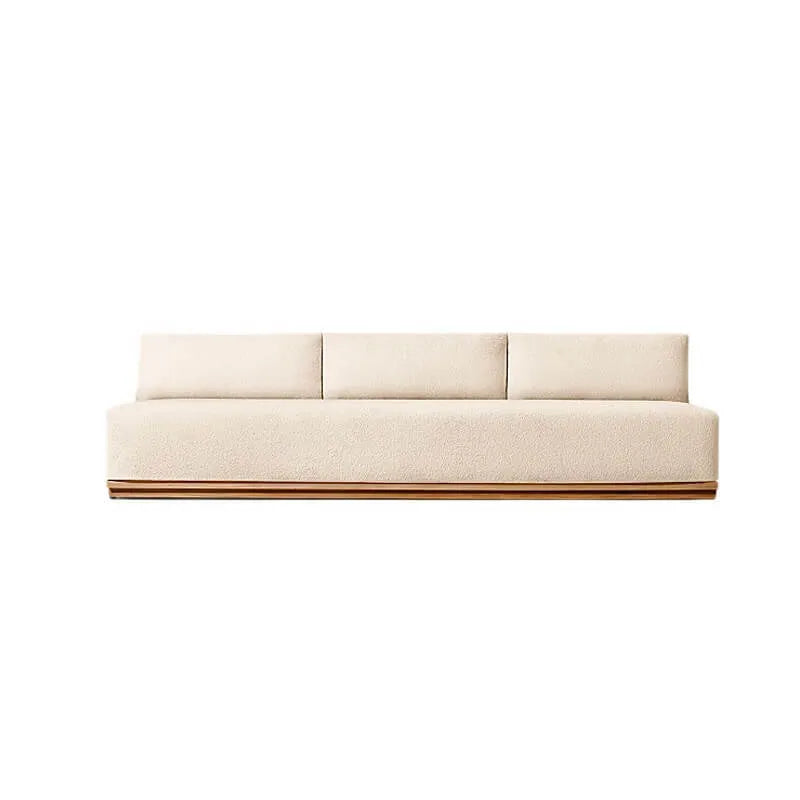 Teak Outdoor Sofa Conversation Set with PE Woven Frame and Coffee Table