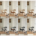 Teak Wood Comfy Accent Chair With Sherpa Fabric Cushion