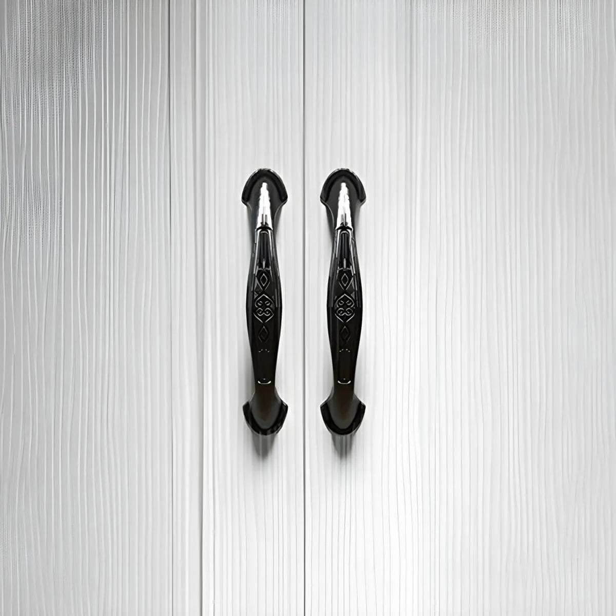 Textured Corner Wardrobe Armoire With Drawers and Hanging Rod