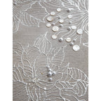 Textured Floral Mother of Pearl Wall Art for Elegant Hallways