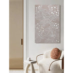 Textured Floral Mother of Pearl Wall Art for Elegant Hallways