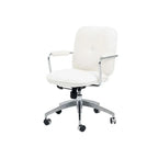 Textured Jacquard Office Chair With Lift Swivel Base and Polished Arms