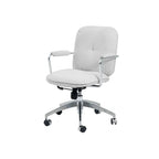 Textured Jacquard Office Chair With Lift Swivel Base and Polished Arms