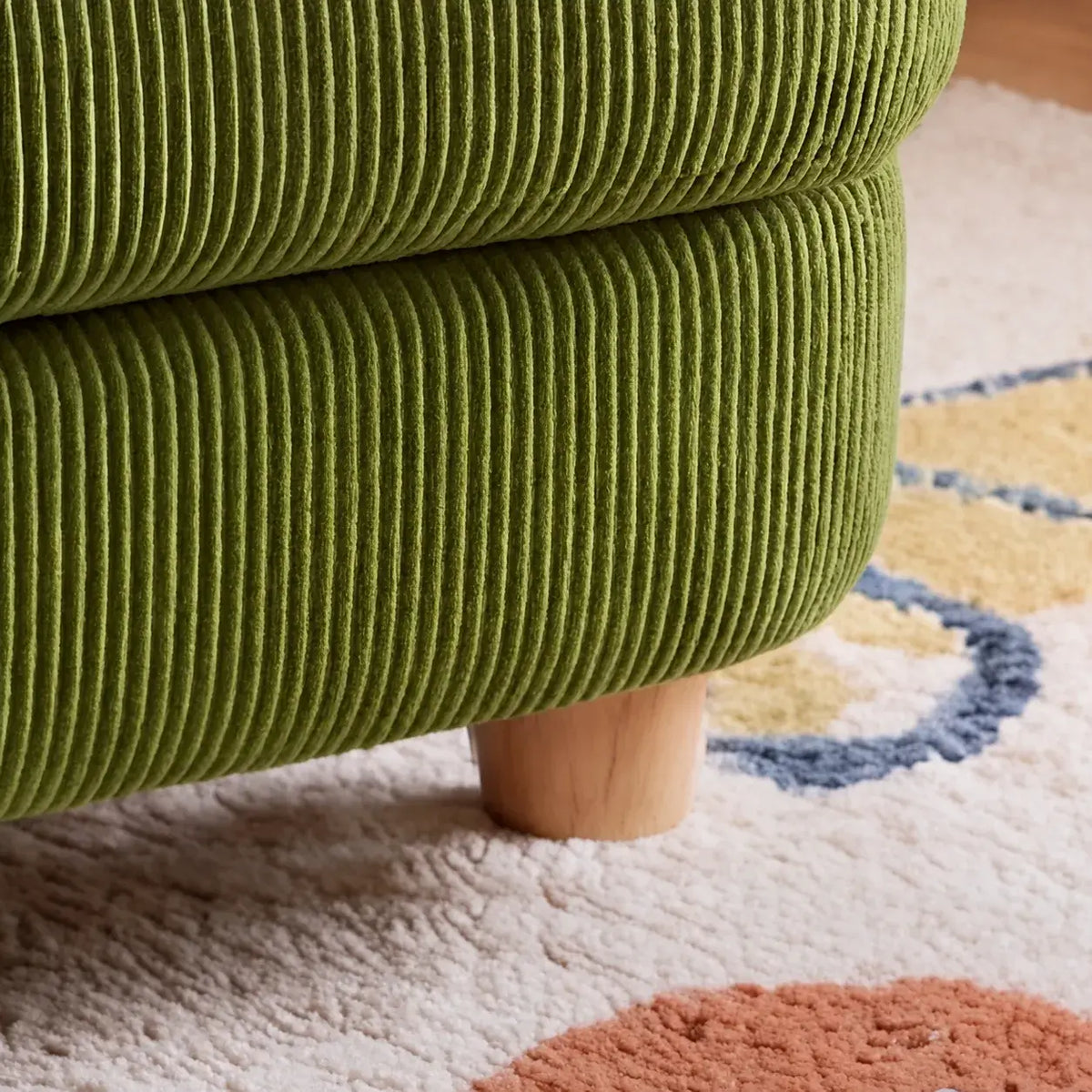 Textured Pudding Accent Chair with Rounded Arms for Cozy Kids Corners