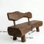 Time-Worn Solid Wood Indoor Bench: Wabi-Sabi Seating with Tactile Warmth Dimensions