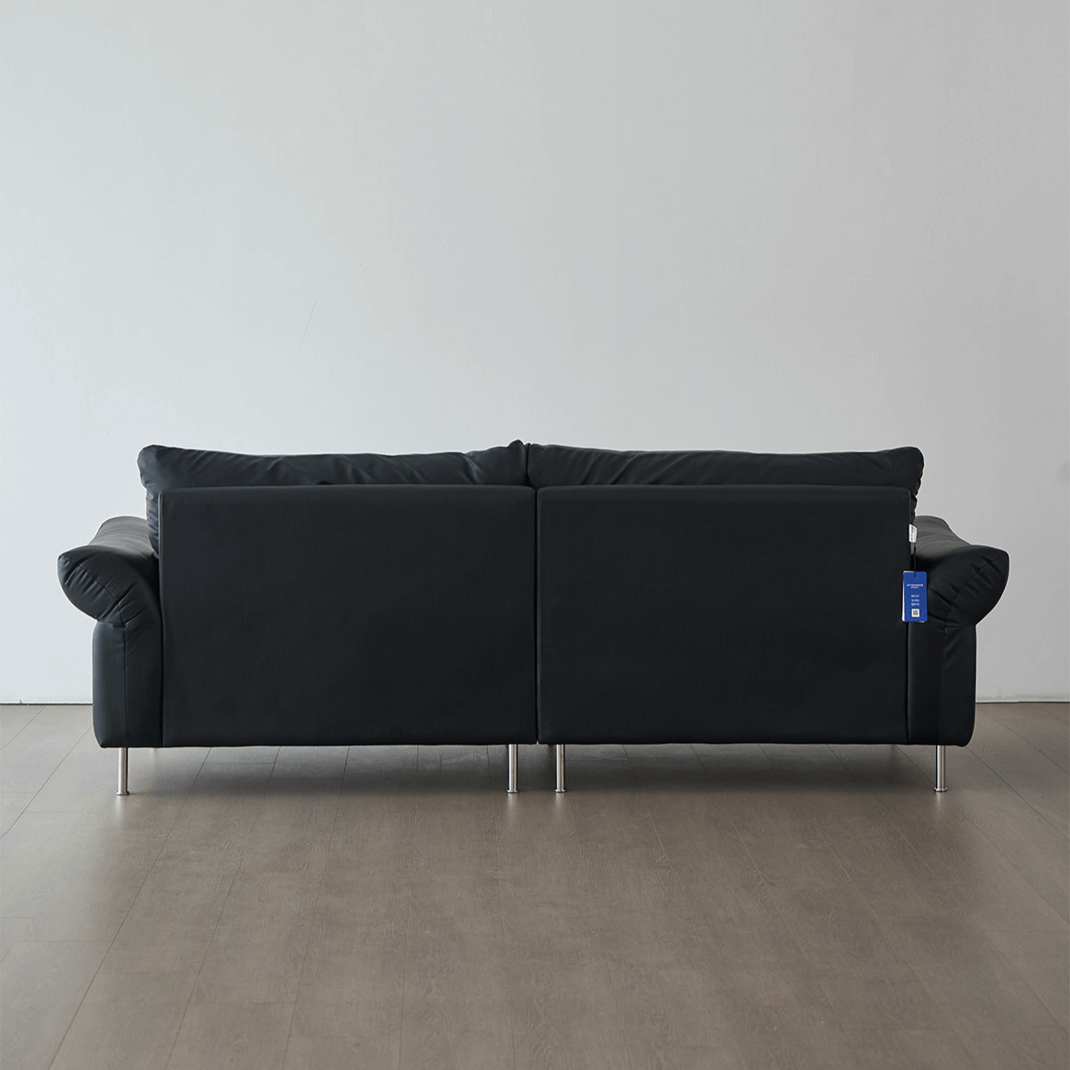 Top-Grain Leather Sofa with Elegant Armrest Design