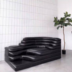 Topographic Lounge Sofa Featuring Tiered Cushioning and Flexible Reconfiguration