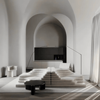 Topographic Lounge Sofa Featuring Tiered Cushioning and Flexible Reconfiguration Main Product Image