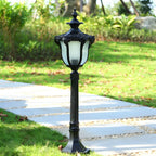 Traditional Prismatic Glass Path Light with Bronze Metal Finish