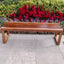 Traditional Solid Pine Outdoor Bench with Clean Lines and Espresso Finish Main Product Image