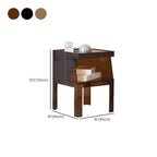 Transparent Lucite End Table with Open Storage Shelf Dimensions