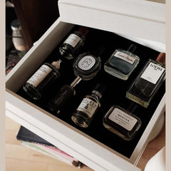 Tulip-Shaped Makeup Vanity with 2 Drawers Yellow/Blue/White