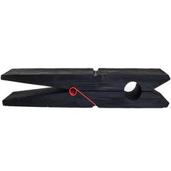 Unique Charcoal Black Wooden Stool with Minimalist Design