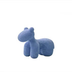 Upholstered Animal Theme Stool for Kids - Red, Fun Playroom Seating