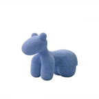 Upholstered Animal Theme Stool for Kids - Red, Fun Playroom Seating