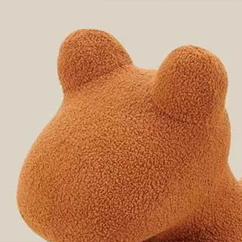 Upholstered Animal Theme Stool for Kids - Red, Fun Playroom Seating