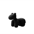 Upholstered Animal Theme Stool for Kids - Red, Fun Playroom Seating