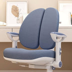 Upholstered Children's Learning Chair with Adjustable Height and Arms