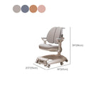 Upholstered Children's Learning Chair with Adjustable Height and Arms Dimensions