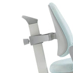 Upholstered Kids Chair with Adjustable Height and Ergonomic Wing Back