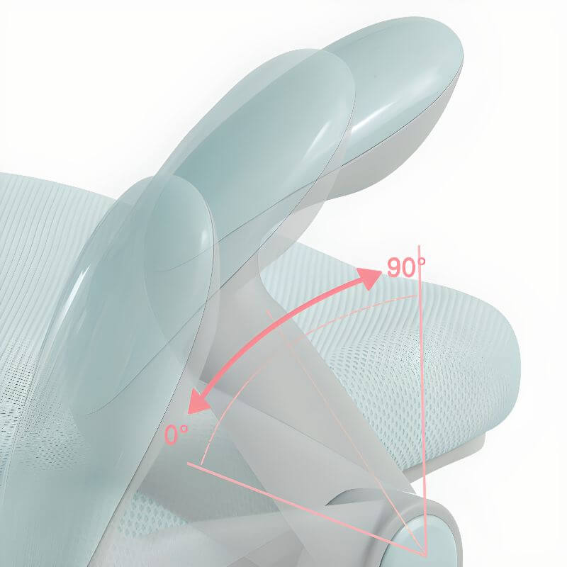 Upholstered Kids Chair with Adjustable Height and Ergonomic Wing Back Secondary image