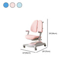 Upholstered Kids Chair with Adjustable Height and Ergonomic Wing Back Dimensions