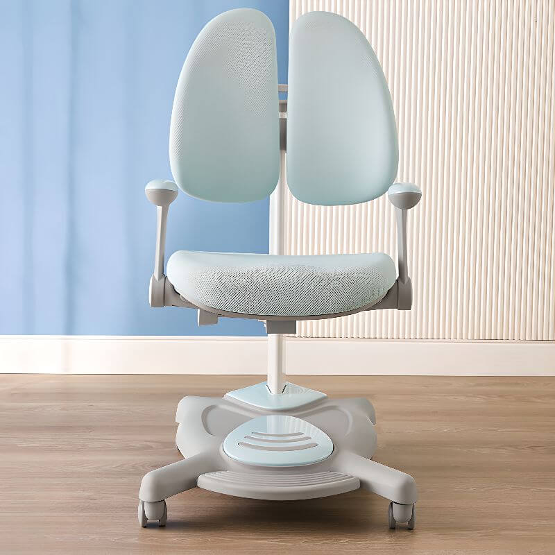 Upholstered Kids Chair with Adjustable Height and Ergonomic Wing Back Main Product Image Main image