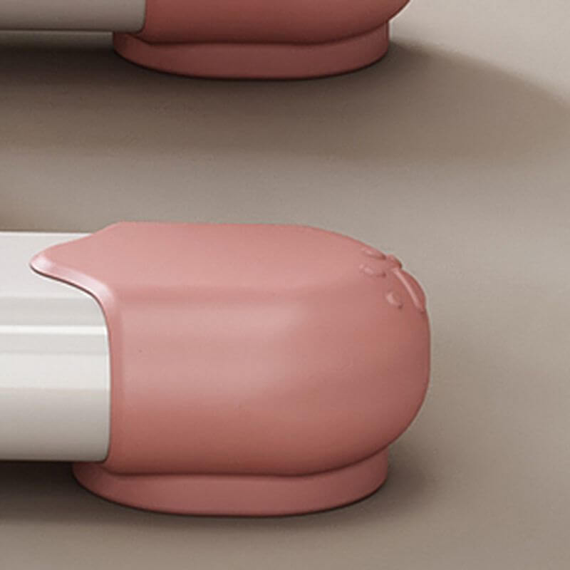 Upholstered Kids Chair with Adjustable Height and Rounded Metal Frame