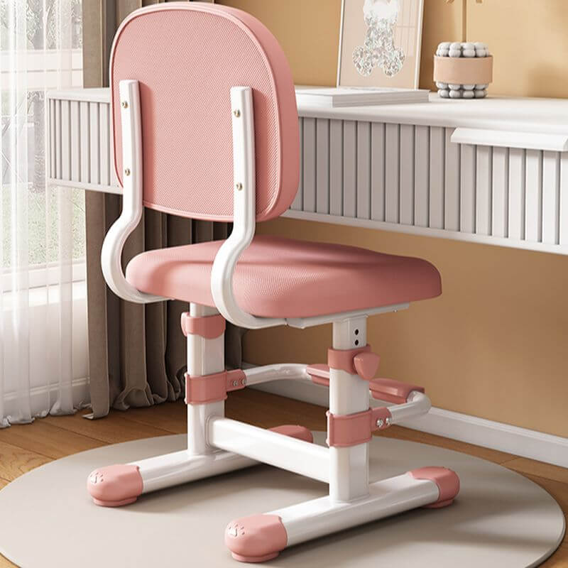 Upholstered Kids Chair with Adjustable Height and Rounded Metal Frame Main Product Image Main image