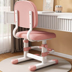 Upholstered Kids Chair with Adjustable Height and Rounded Metal Frame Main Product Image