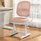 Upholstered Kids Chair with Adjustable Height, Armrests and Footrest