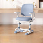 Upholstered Kids Chair with Adjustable Height, Armrests and Footrest