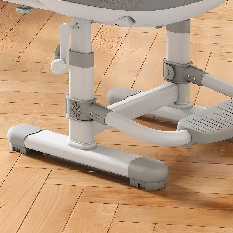 Upholstered Kids Chair with Adjustable Height, Armrests and Footrest