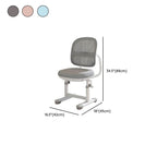 Upholstered Kids Chair with Adjustable Height, Armrests and Footrest Dimensions