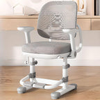 Upholstered Kids Chair with Adjustable Height, Armrests and Footrest Main Product Image