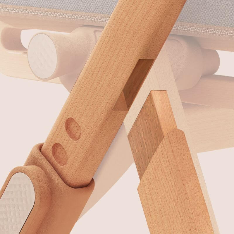 Upholstered Kids Chair with Removable Armrests – Beech Wood Frame