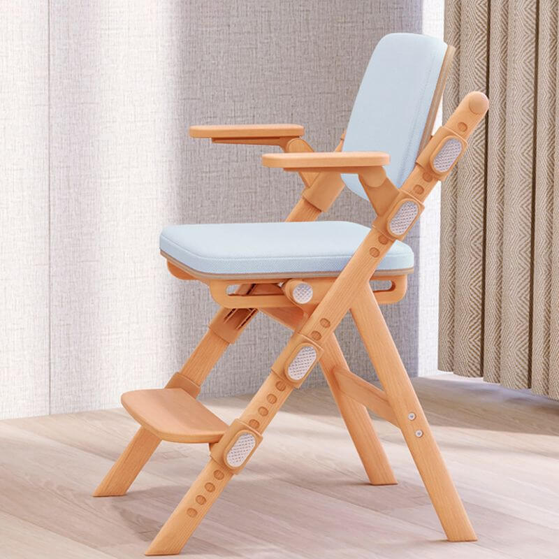 Upholstered Kids Chair with Removable Armrests – Beech Wood Frame