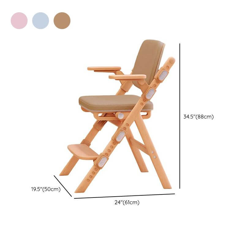 Upholstered Kids Chair with Removable Armrests – Beech Wood Frame Dimensions