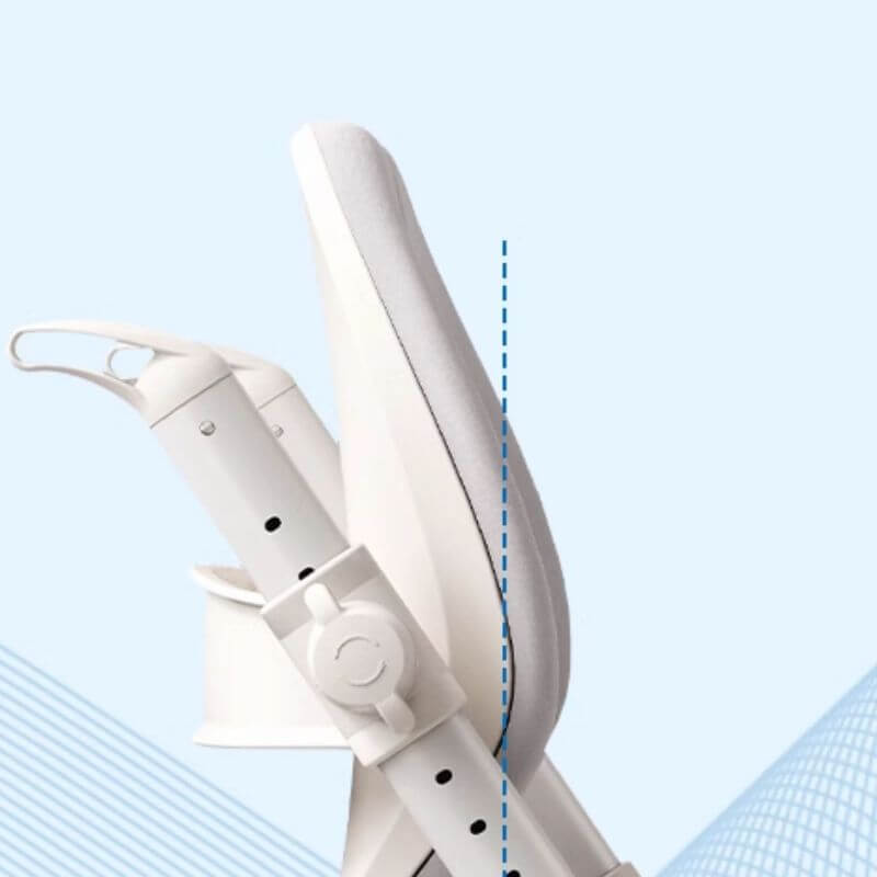 Upholstered Metal Frame Kids Chair with Adjustable Height and Casters