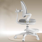 Upholstered Rotatable Chair with Adjustable Height in Green