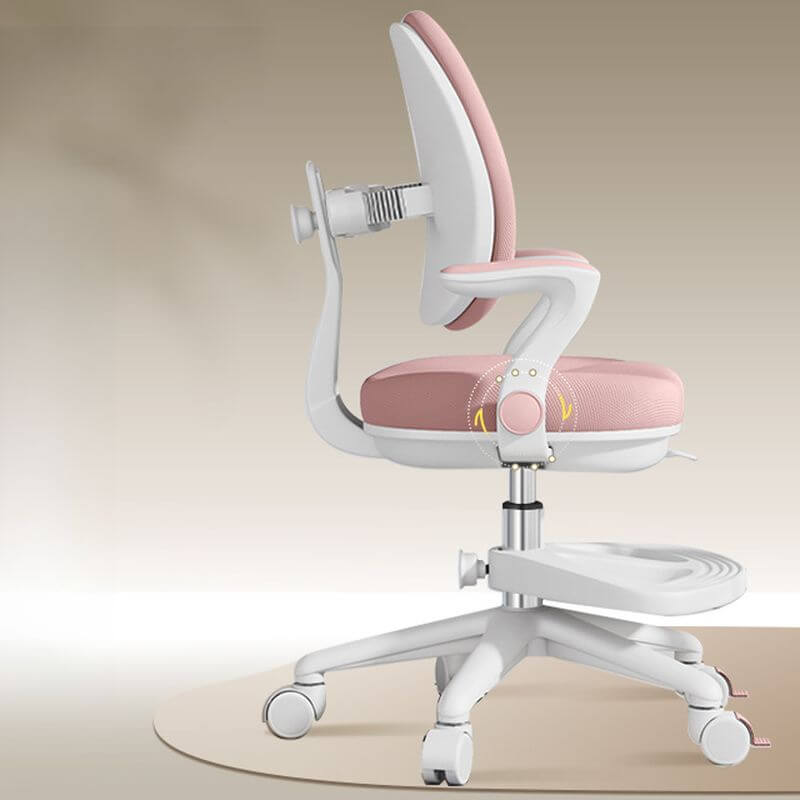 Upholstered Rotatable Chair with Adjustable Height in Green