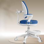 Upholstered Rotatable Chair with Adjustable Height in Green