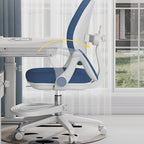 Upholstered Rotatable Chair with Adjustable Height in Green