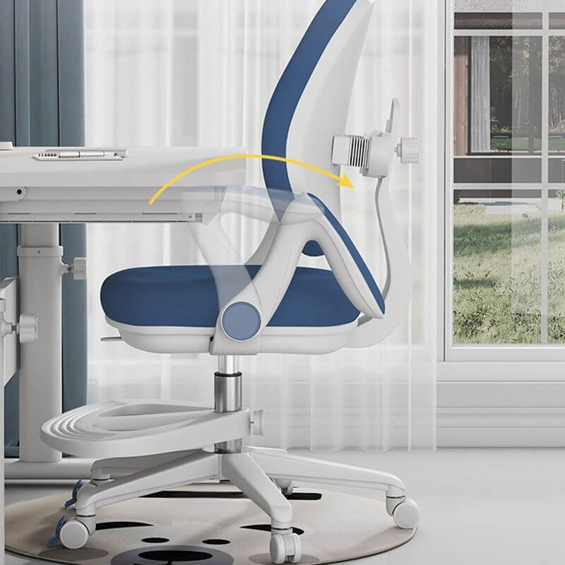 Upholstered Rotatable Chair with Adjustable Height in Green