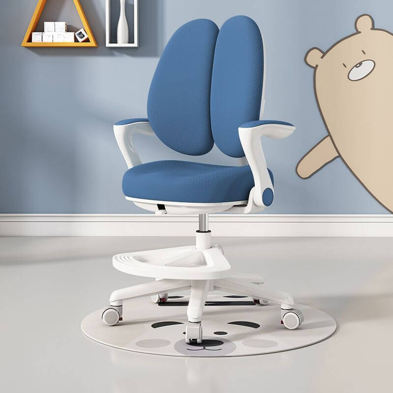 Upholstered Rotatable Chair with Adjustable Height in Green Main Product Image