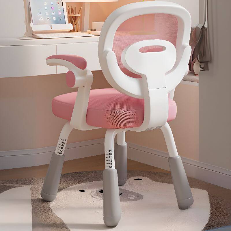 Upholstered Toddler Chair with Adjustable Height and Ergonomic Back
