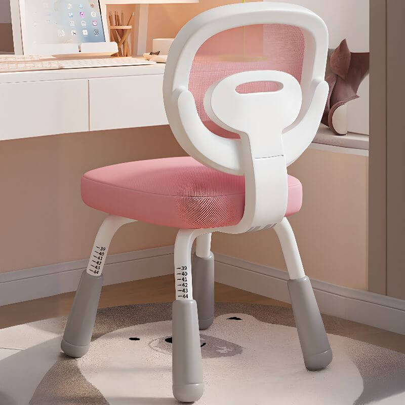 Upholstered Toddler Chair with Adjustable Height and Ergonomic Back